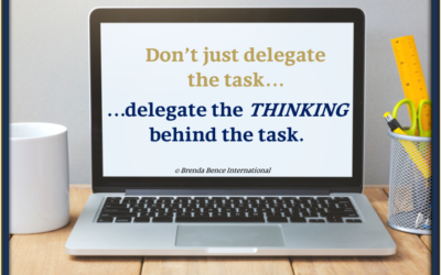Don’t just delegate the task…